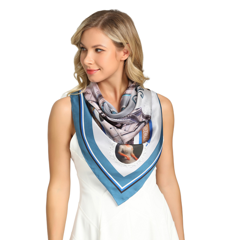 custom silk scarf