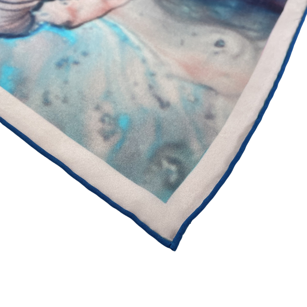 custom silk scarf