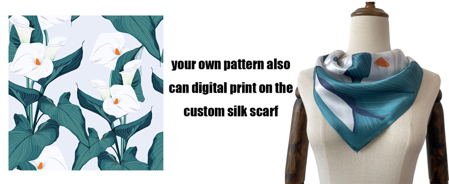 custom silk scarf
