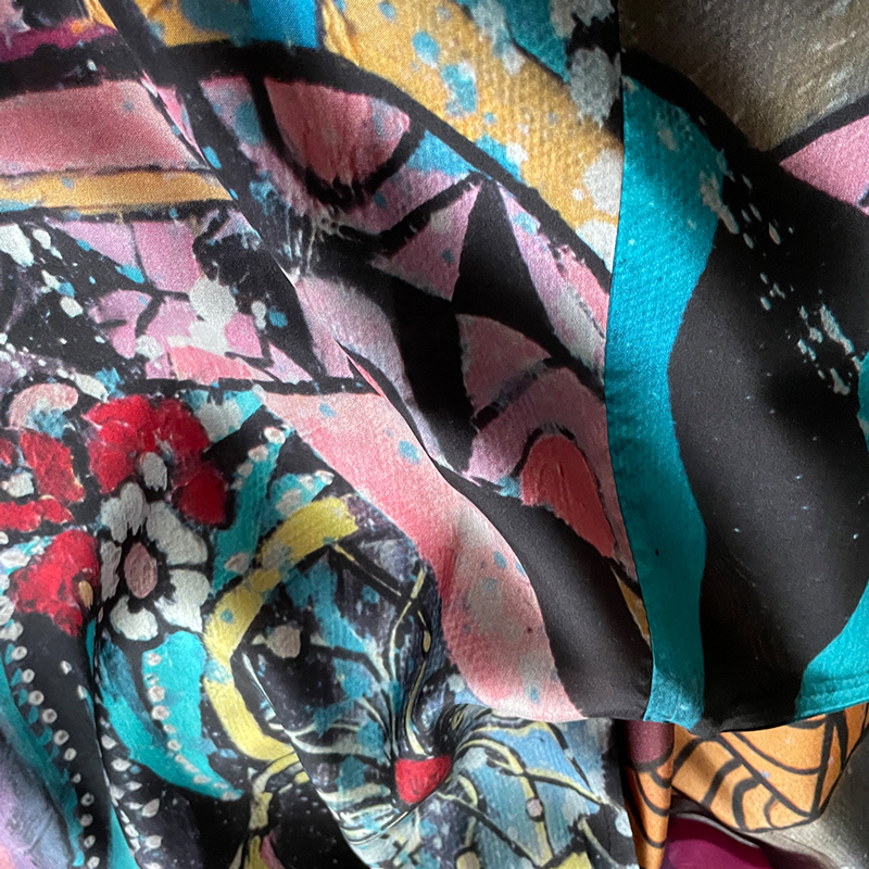 custom silk robe