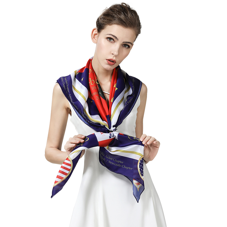 custom silk scarf