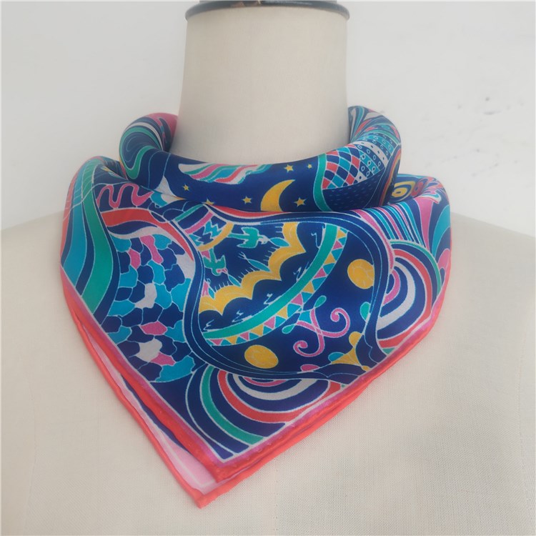 custom silk scarf