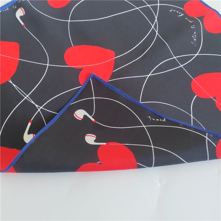 custom silk neck scarf