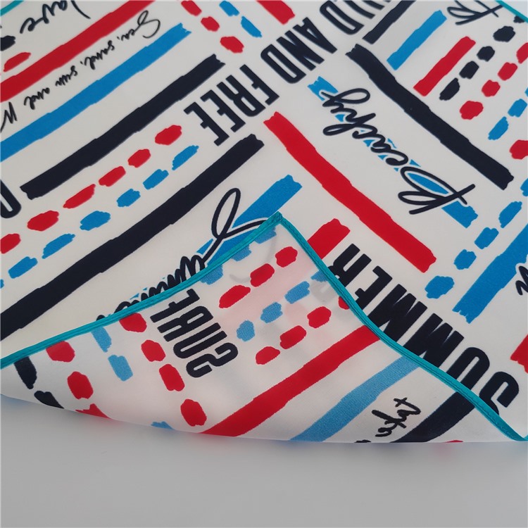 custom silk scarf