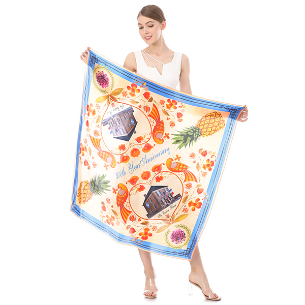 custom silk scarf