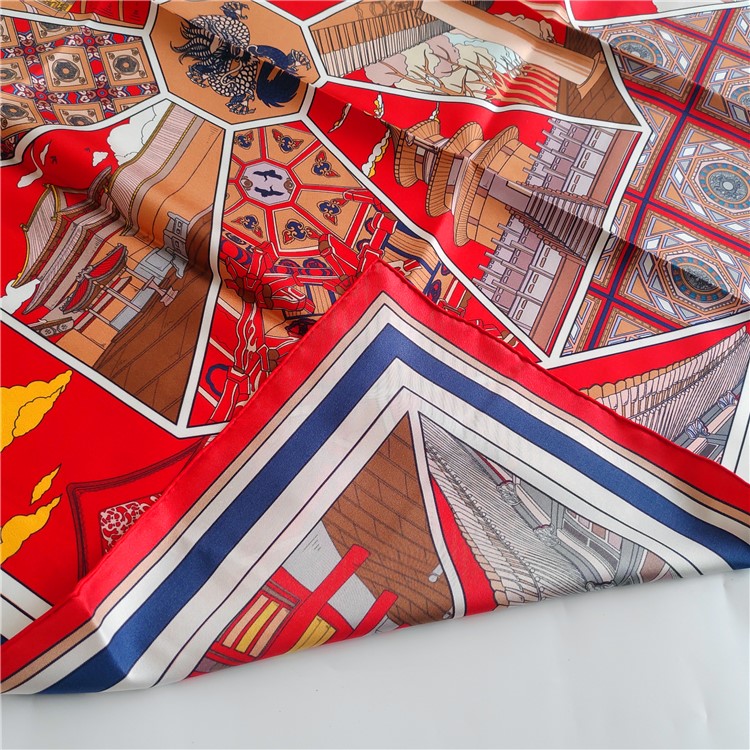 custom silk scarf