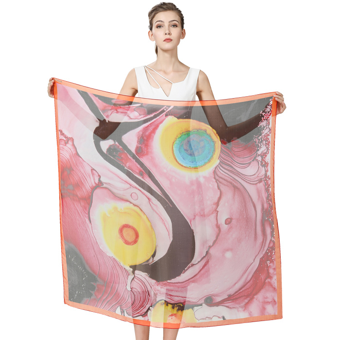 custom silk scarf