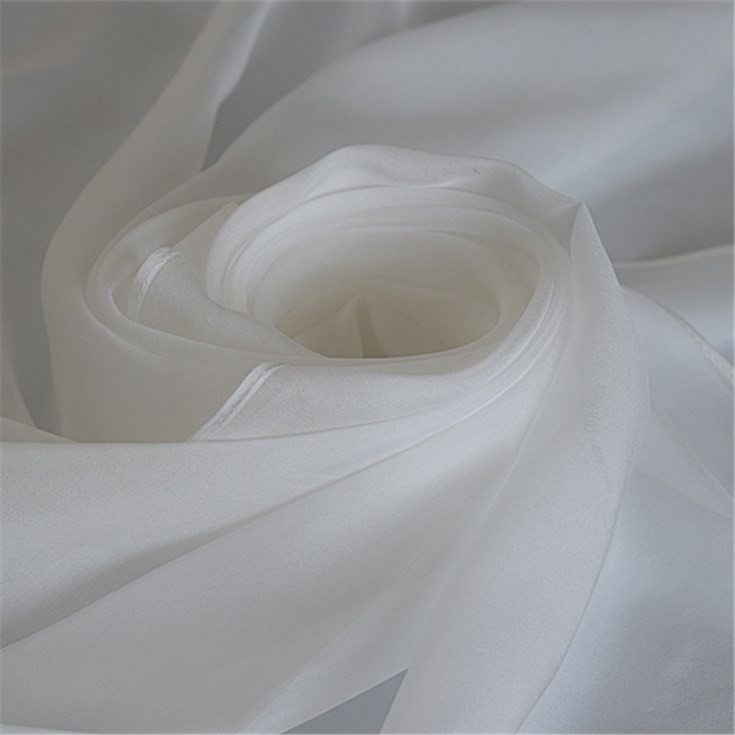 white silk scarf for dyeing