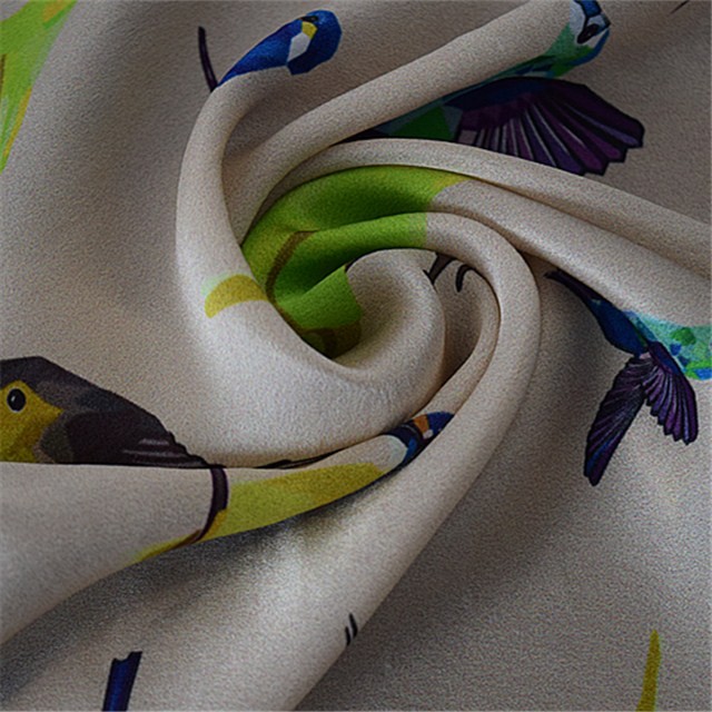 custom digital print silk scarf
