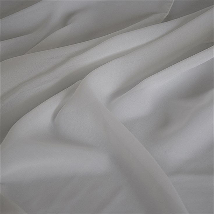 plain white silk scarf