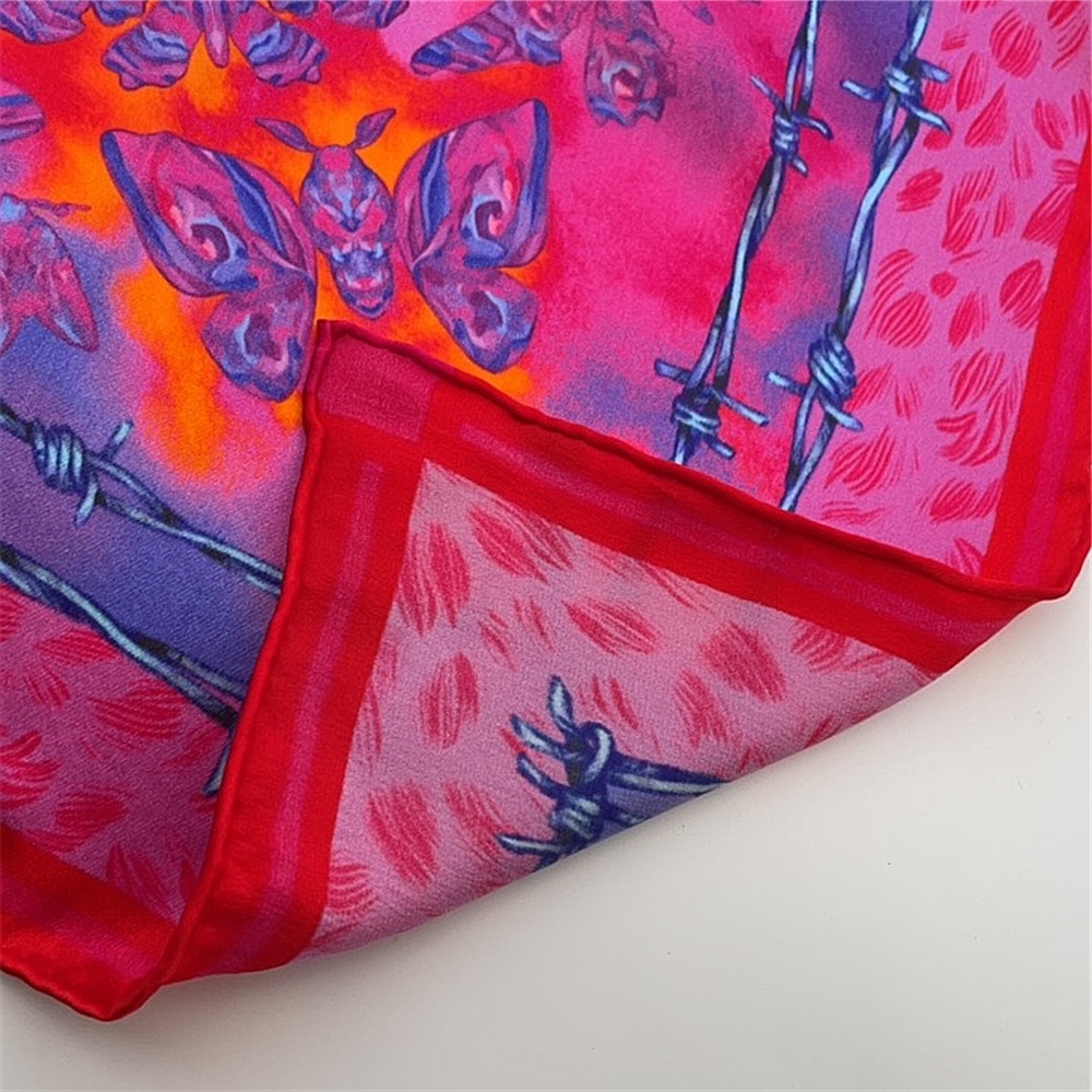 Wholesale custom photo printed on silk scarf