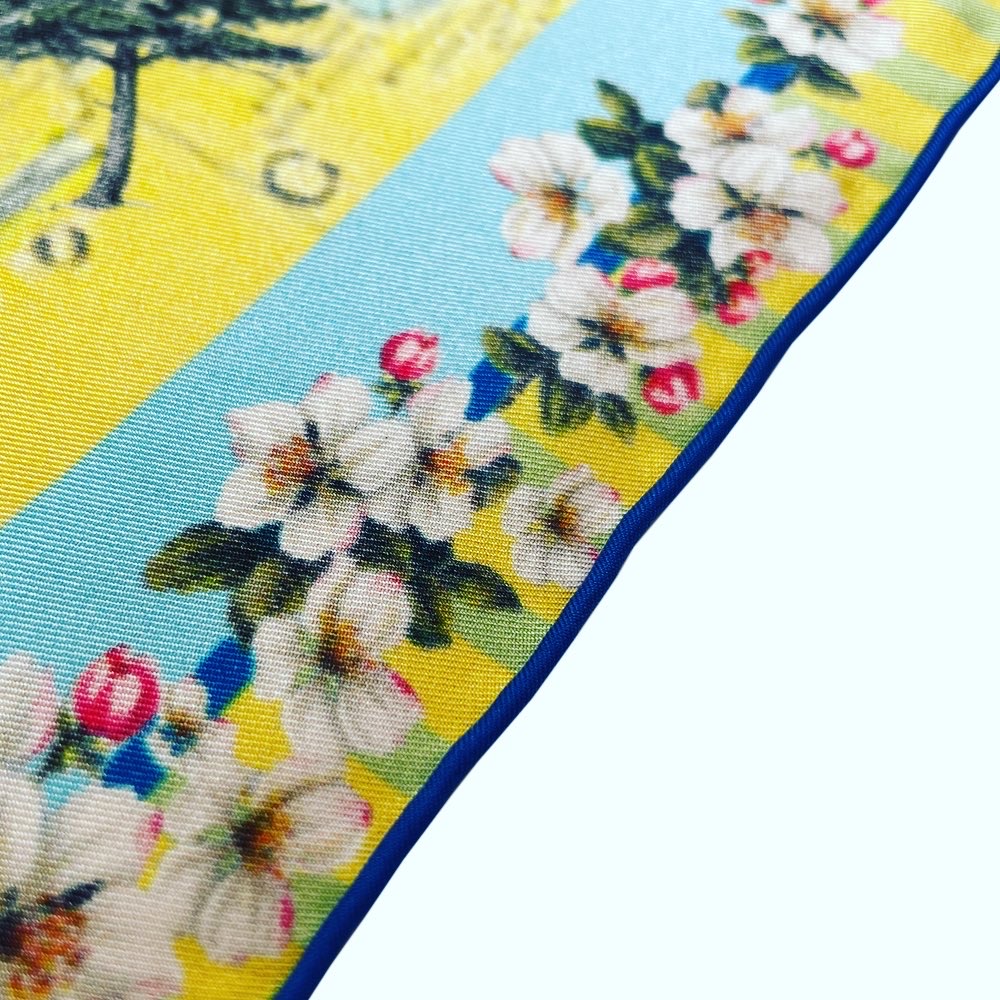 custom silk scarf