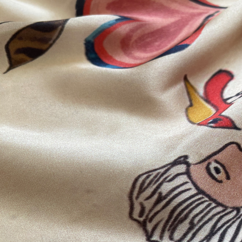 custom silk scarf