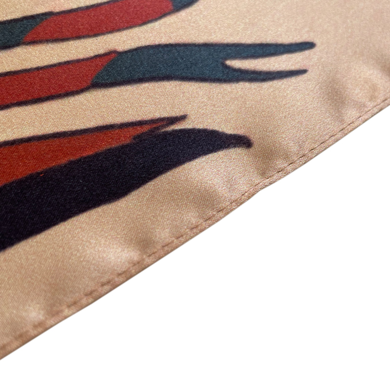 custom design silk scarf