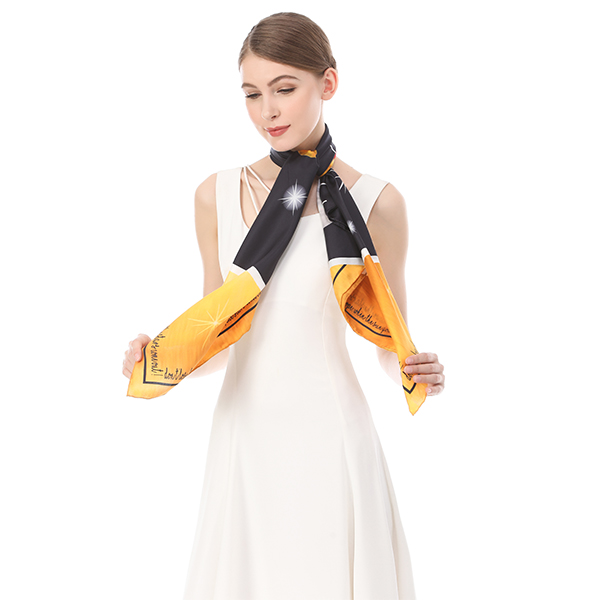 custom silk scarf