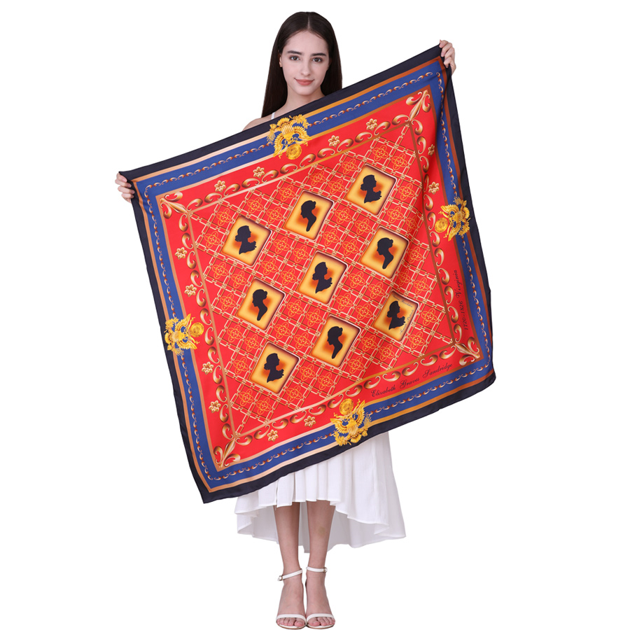 custom silk scarf printing bulk