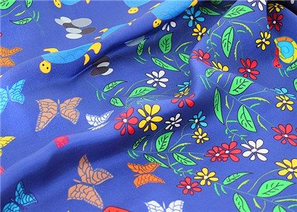 Silk scarf manufacturer digital printing custom photos designs on the thicker silk twill 14 mm bandana