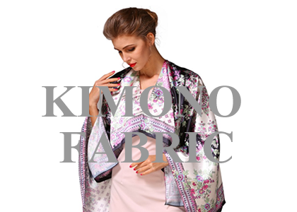 Silk like 100% polyester fabrics for the custom kimono robe dress cardigan