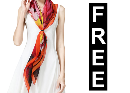 FREE | FREE | FREE 2022 custom silk scarf printed with your logo photo