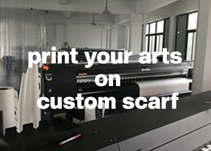 Print your arts on the custom scarf