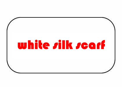 White silk scarf for painting