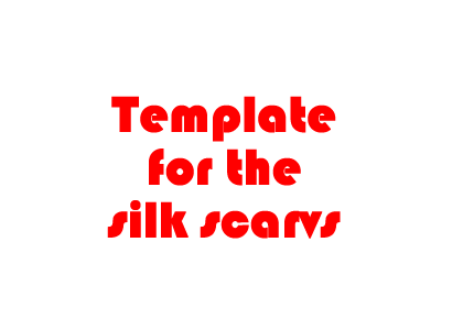 Template for the custom silk scarf