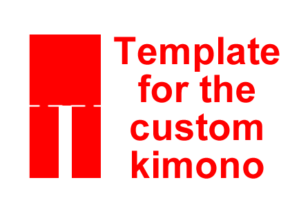 Template for the custom kimono