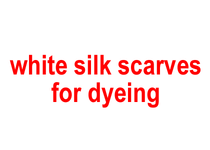 White silk scarf for dyeing