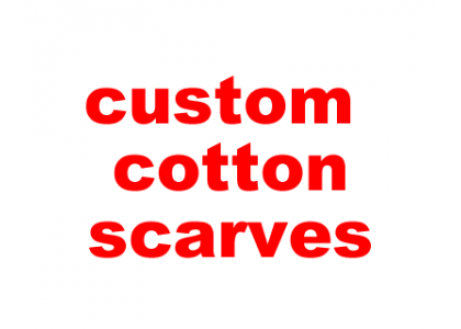 custom cotton scarf
