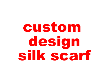 custom design silk scarf