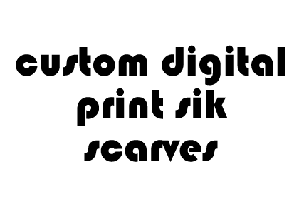 custom digital print silk scarf