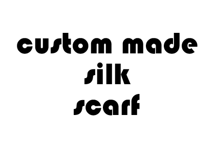 custom made silk scarf