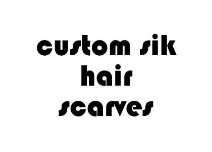 custom silk hair scarf