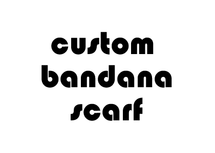 custom bandana scarf