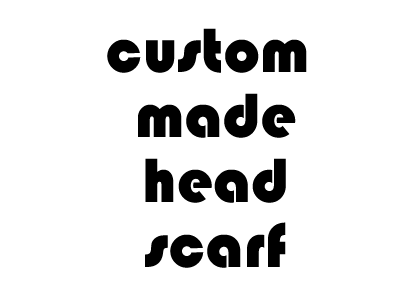 custom made head scarf