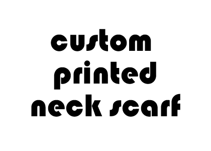 custom printed neck scarf