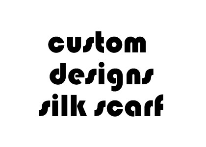 custom design silk scarf