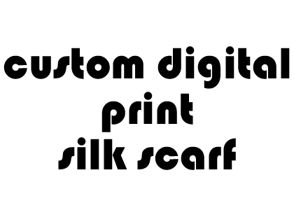 custom digital print silk scarf