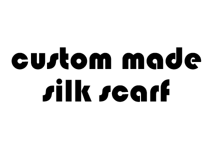 custom made silk scarf