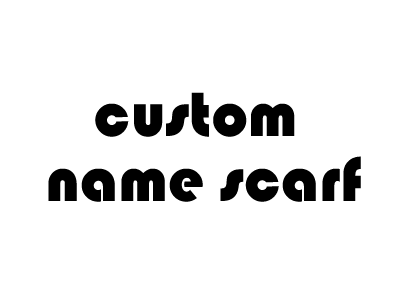 custom name scarf