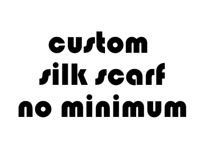 custom printed silk scarves no minimum