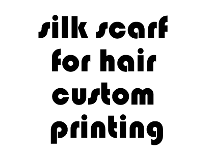 silk scarf for hair custom printing