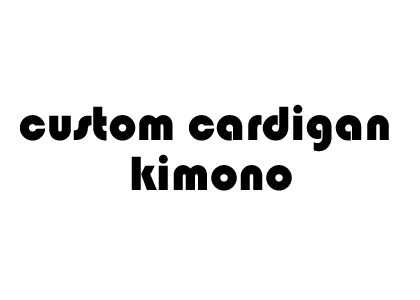 custom cardigan kimono