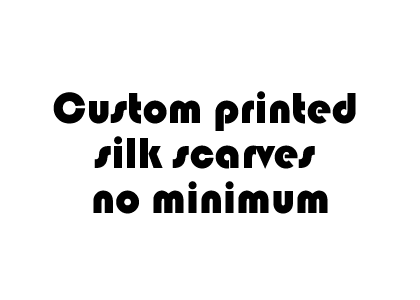 Custom printed silk scarves no minimum