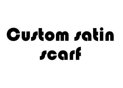 Custom satin scarf