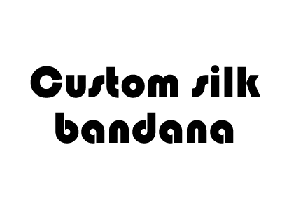 Custom silk bandana