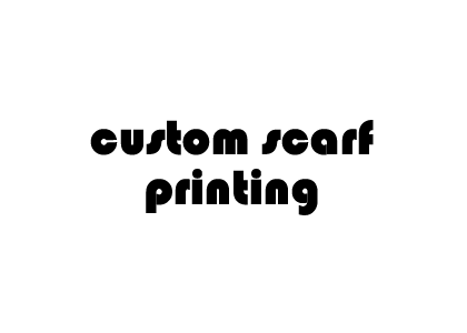 Custom scarf printing with your own brand logo, arts, photos, etc.