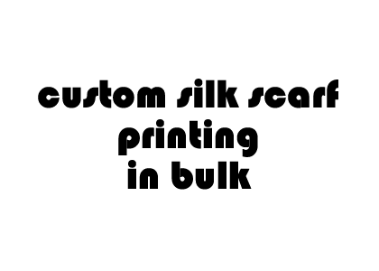 Custom silk scarf printing with logo gift in bulk