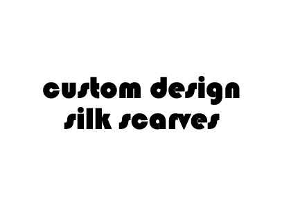 Custom design silk scarf