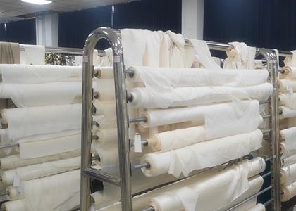 white silk scarf fabric